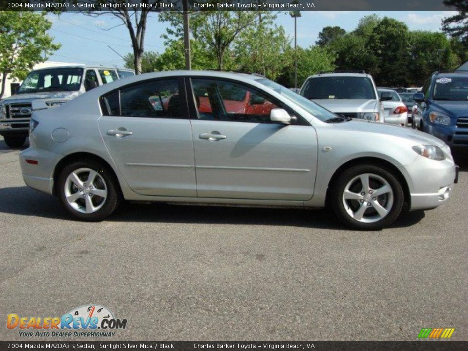 2004 Mazda MAZDA3 s Sedan Sunlight Silver Mica / Black Photo #2