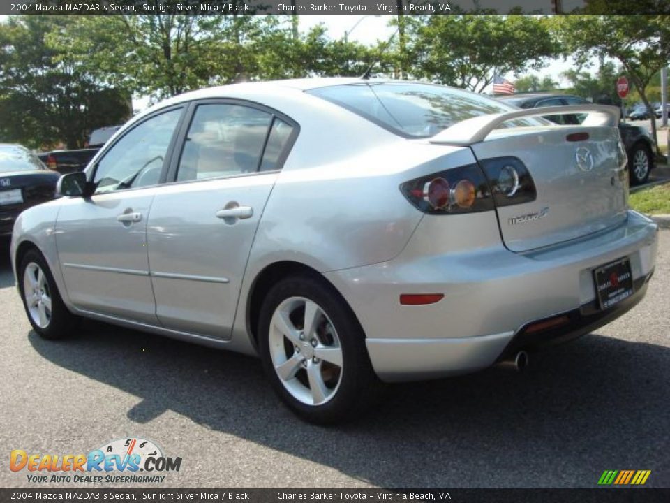 2004 Mazda MAZDA3 s Sedan Sunlight Silver Mica / Black Photo #5