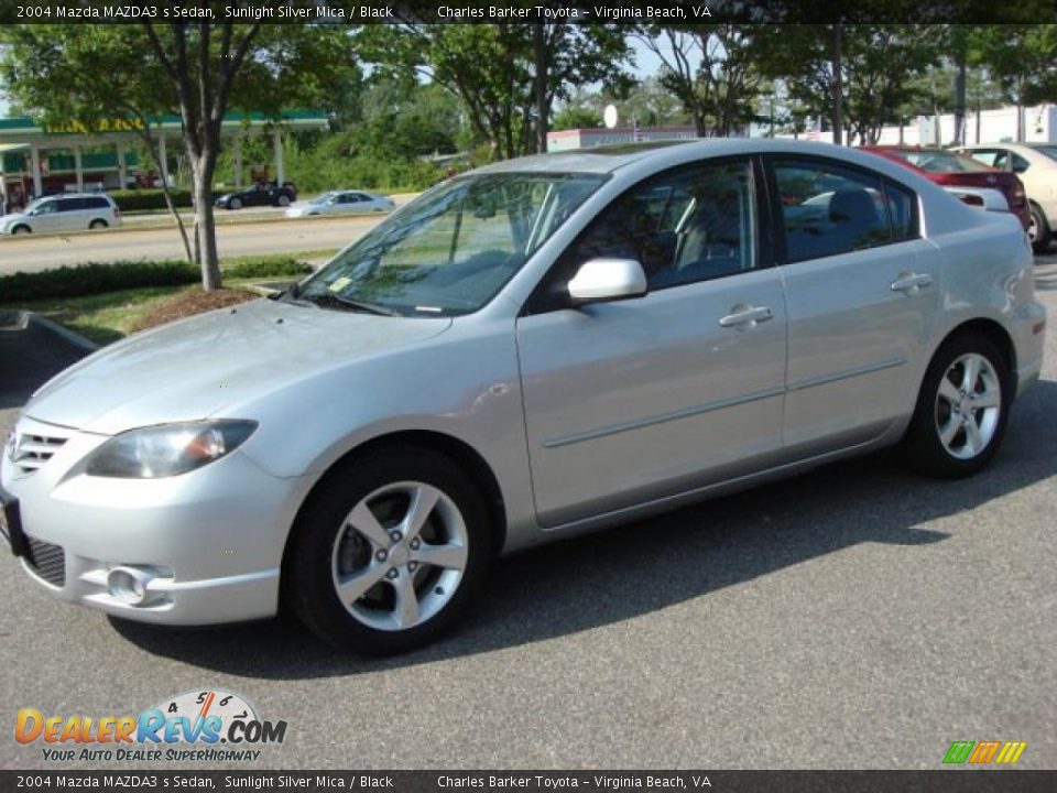 2004 Mazda MAZDA3 s Sedan Sunlight Silver Mica / Black Photo #6