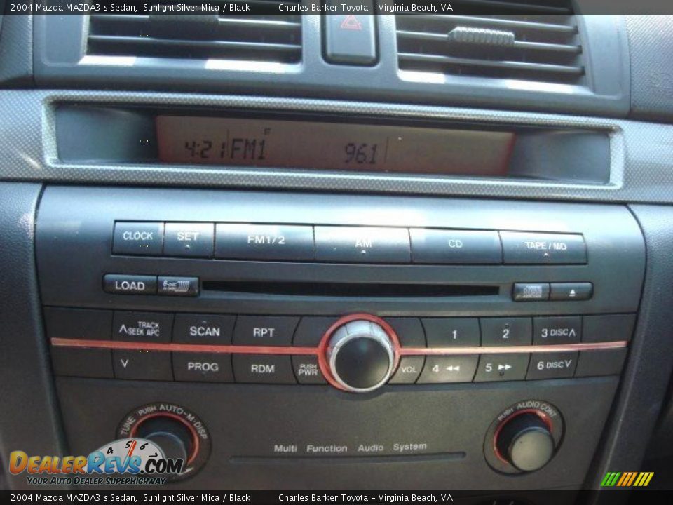 2004 Mazda MAZDA3 s Sedan Sunlight Silver Mica / Black Photo #15
