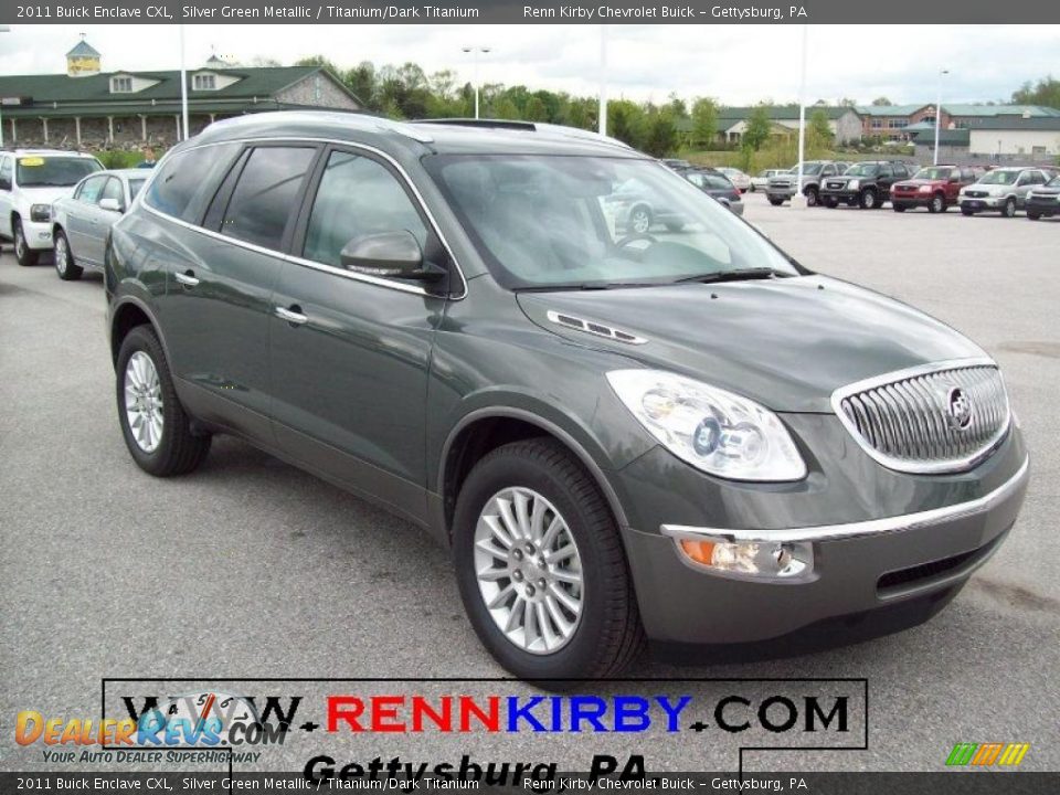 2011 Buick Enclave CXL Silver Green Metallic / Titanium/Dark Titanium Photo #1