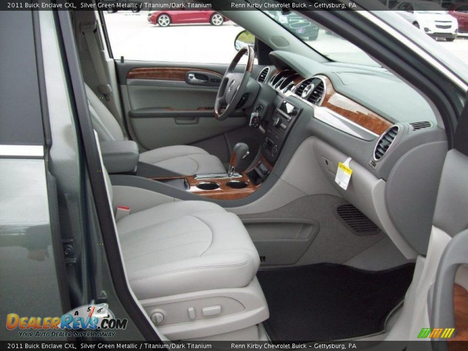 Titanium/Dark Titanium Interior - 2011 Buick Enclave CXL Photo #5