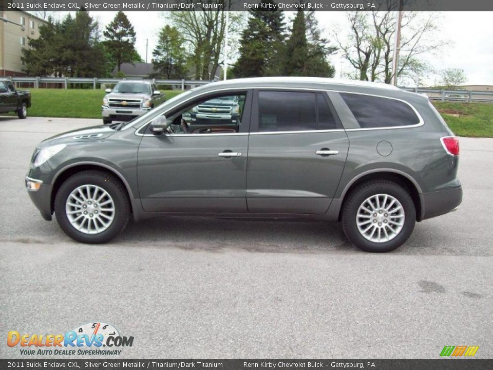 2011 Buick Enclave CXL Silver Green Metallic / Titanium/Dark Titanium Photo #12