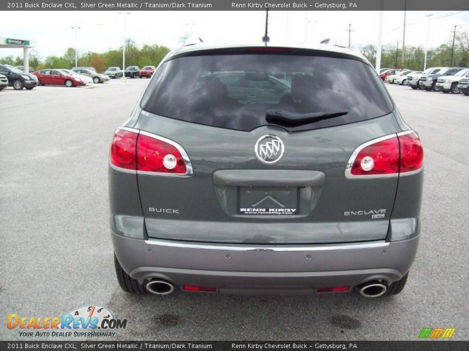 2011 Buick Enclave CXL Silver Green Metallic / Titanium/Dark Titanium Photo #13