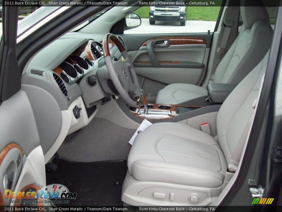 Titanium/Dark Titanium Interior - 2011 Buick Enclave CXL Photo #18