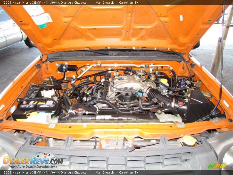 2003 Nissan Xterra XE V6 4x4 Atomic Orange / Charcoal Photo #19