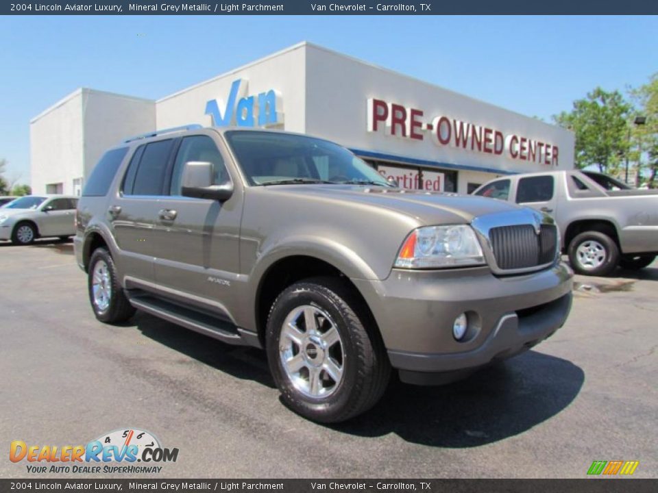 2004 Lincoln Aviator Luxury Mineral Grey Metallic / Light Parchment Photo #1