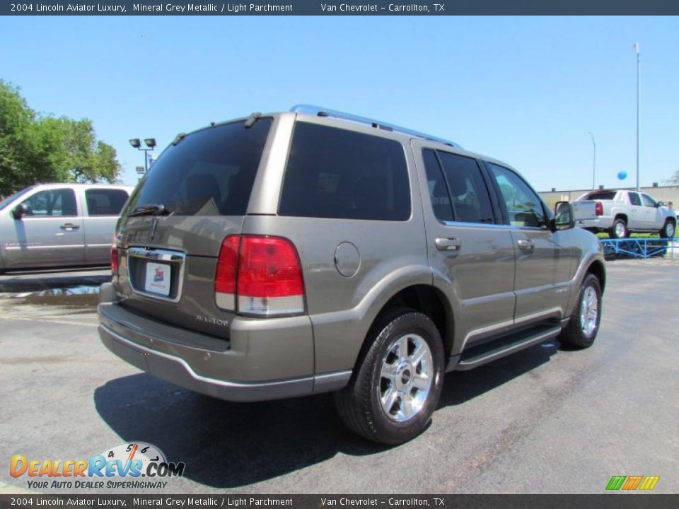2004 Lincoln Aviator Luxury Mineral Grey Metallic / Light Parchment Photo #6