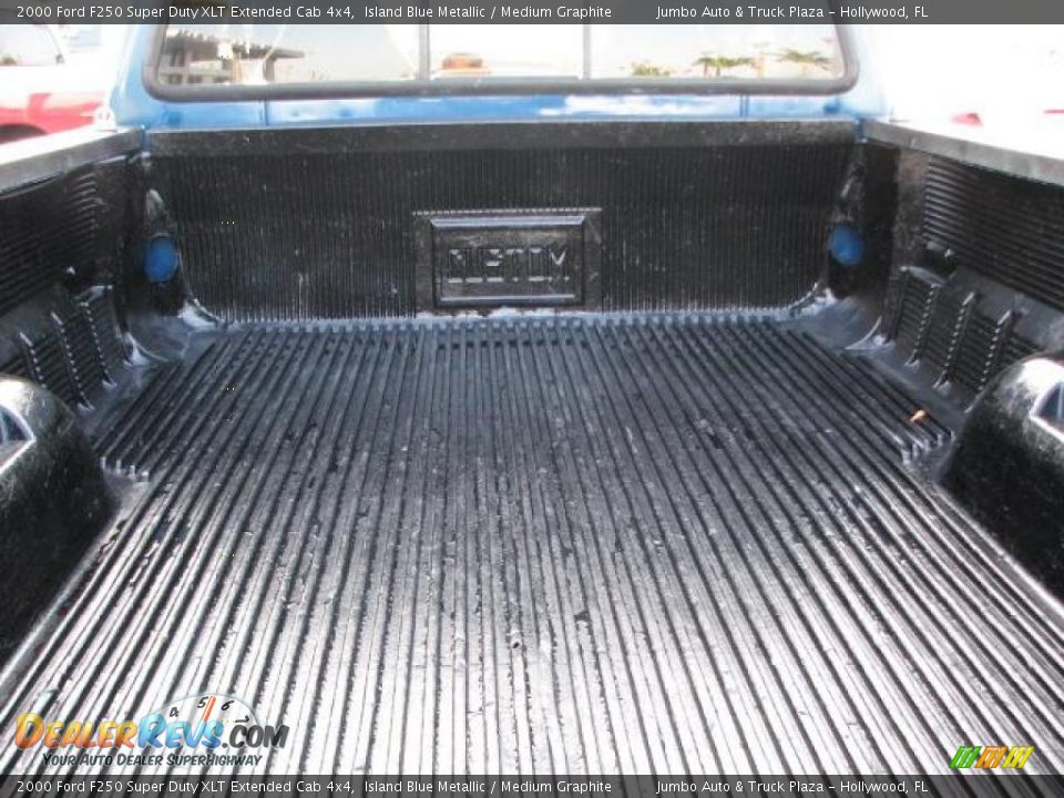 2000 Ford F250 Super Duty XLT Extended Cab 4x4 Island Blue Metallic / Medium Graphite Photo #9