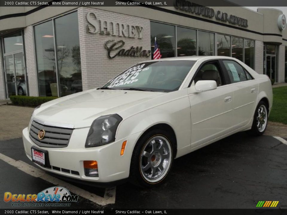 2003 Cadillac CTS Sedan White Diamond / Light Neutral Photo #1
