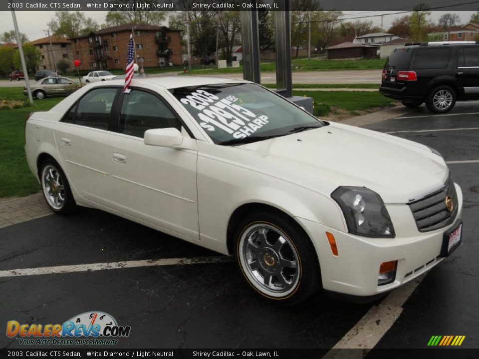 White Diamond 2003 Cadillac CTS Sedan Photo #3