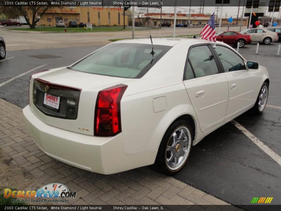 White Diamond 2003 Cadillac CTS Sedan Photo #4