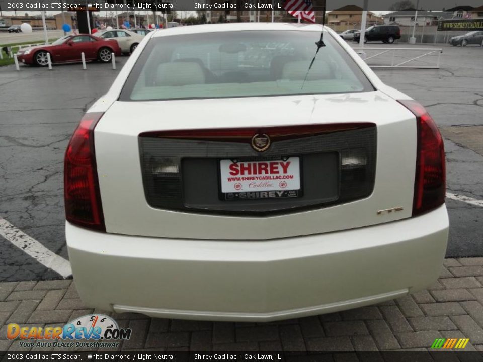 2003 Cadillac CTS Sedan White Diamond / Light Neutral Photo #5