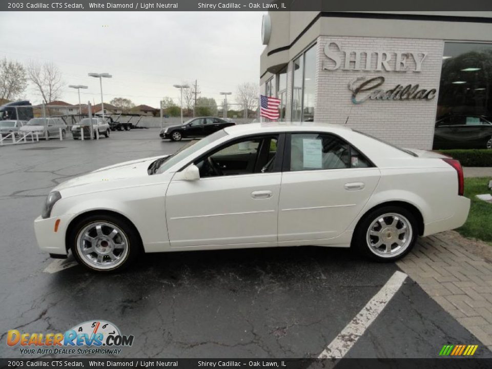2003 Cadillac CTS Sedan White Diamond / Light Neutral Photo #7