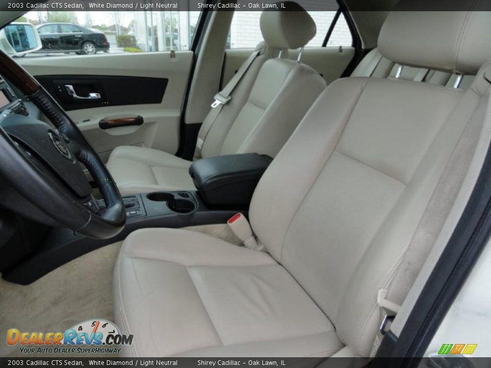 2003 Cadillac CTS Sedan White Diamond / Light Neutral Photo #12