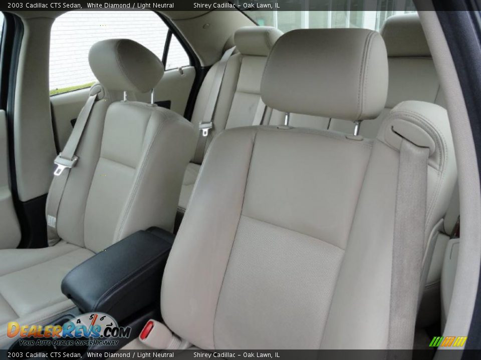 2003 Cadillac CTS Sedan White Diamond / Light Neutral Photo #15