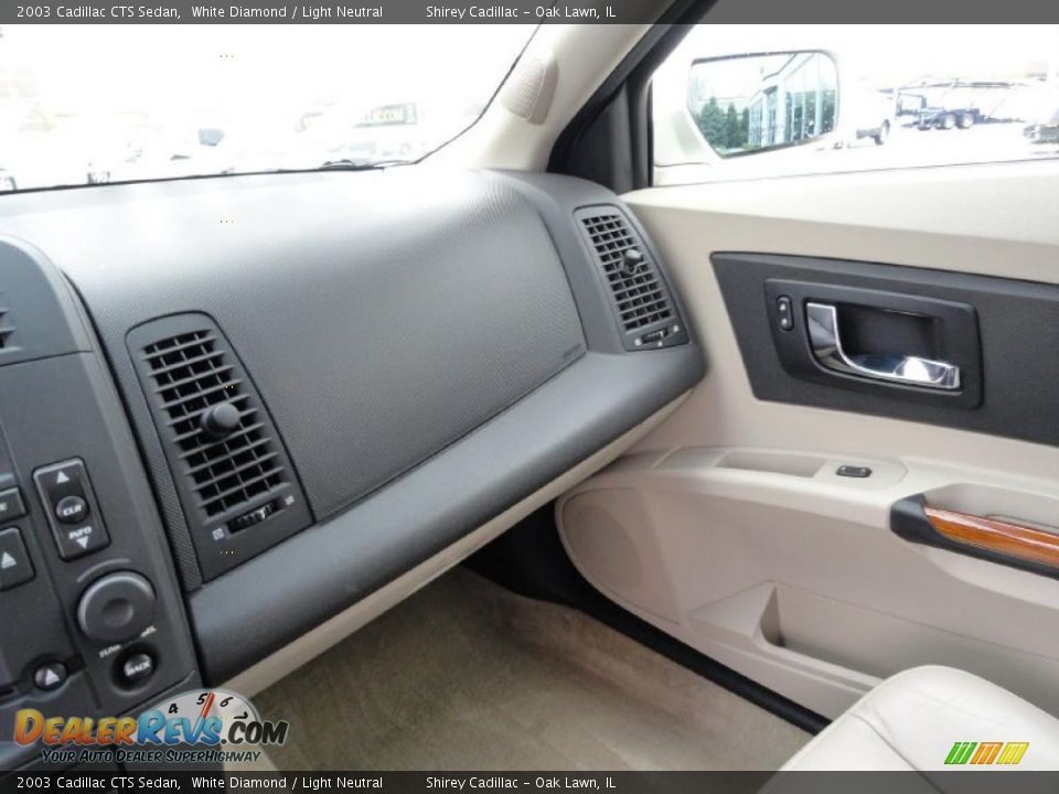 2003 Cadillac CTS Sedan White Diamond / Light Neutral Photo #21
