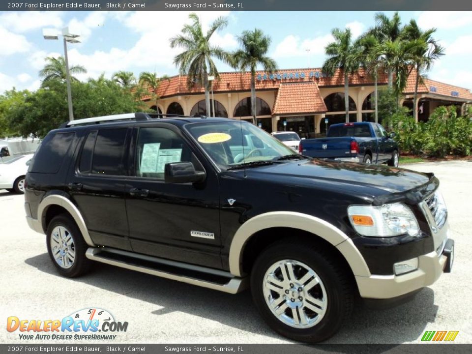 2007 Ford Explorer Eddie Bauer Black / Camel Photo #1