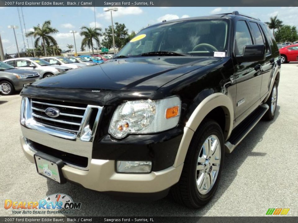 2007 Ford Explorer Eddie Bauer Black / Camel Photo #13