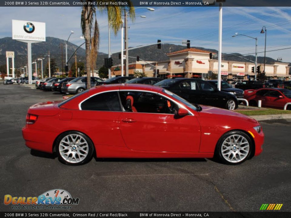 Crimson Red 2008 BMW 3 Series 328i Convertible Photo #3