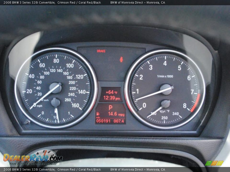 2008 BMW 3 Series 328i Convertible Gauges Photo #20