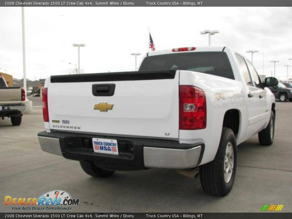 2008 Chevrolet Silverado 1500 LT Crew Cab 4x4 Summit White / Ebony Photo #5