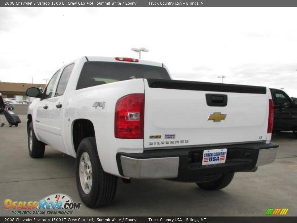 2008 Chevrolet Silverado 1500 LT Crew Cab 4x4 Summit White / Ebony Photo #6