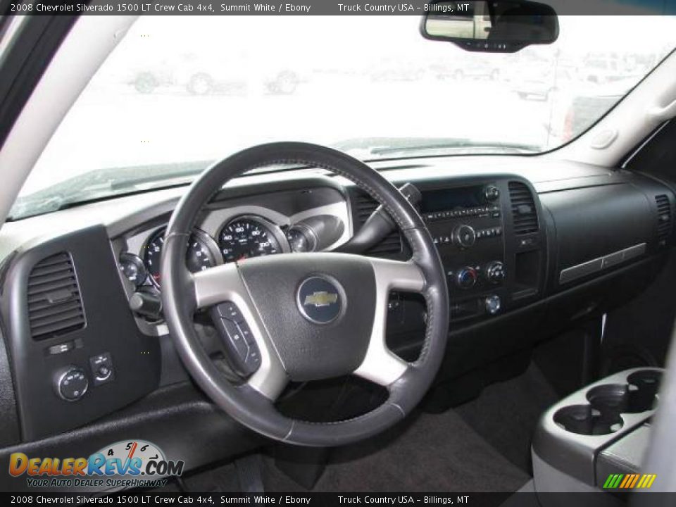 2008 Chevrolet Silverado 1500 LT Crew Cab 4x4 Summit White / Ebony Photo #11