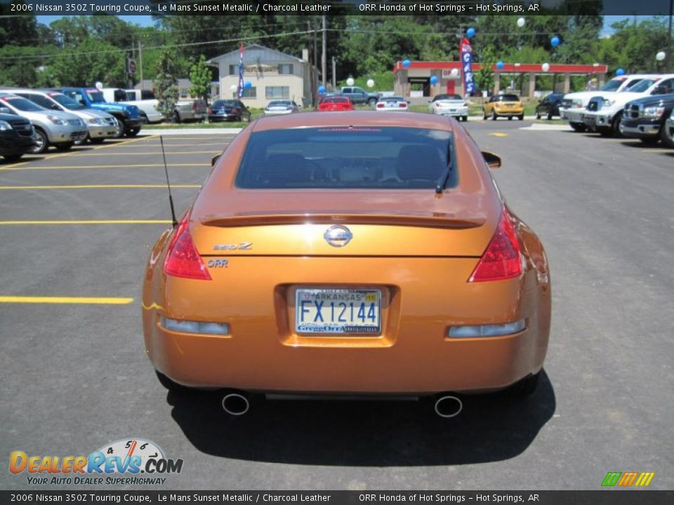 2006 Nissan 350Z Touring Coupe Le Mans Sunset Metallic / Charcoal Leather Photo #4