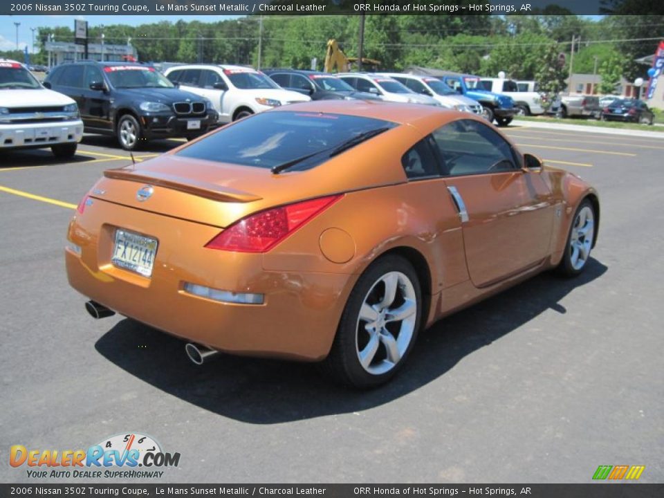 2006 Nissan 350Z Touring Coupe Le Mans Sunset Metallic / Charcoal Leather Photo #5