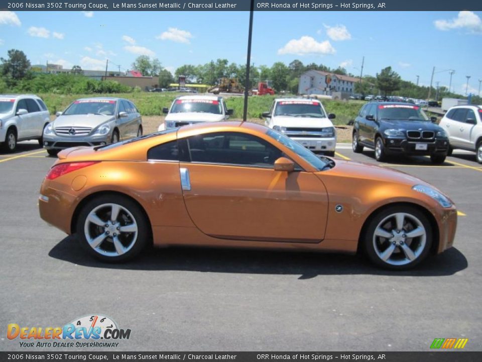 2006 Nissan 350Z Touring Coupe Le Mans Sunset Metallic / Charcoal Leather Photo #6