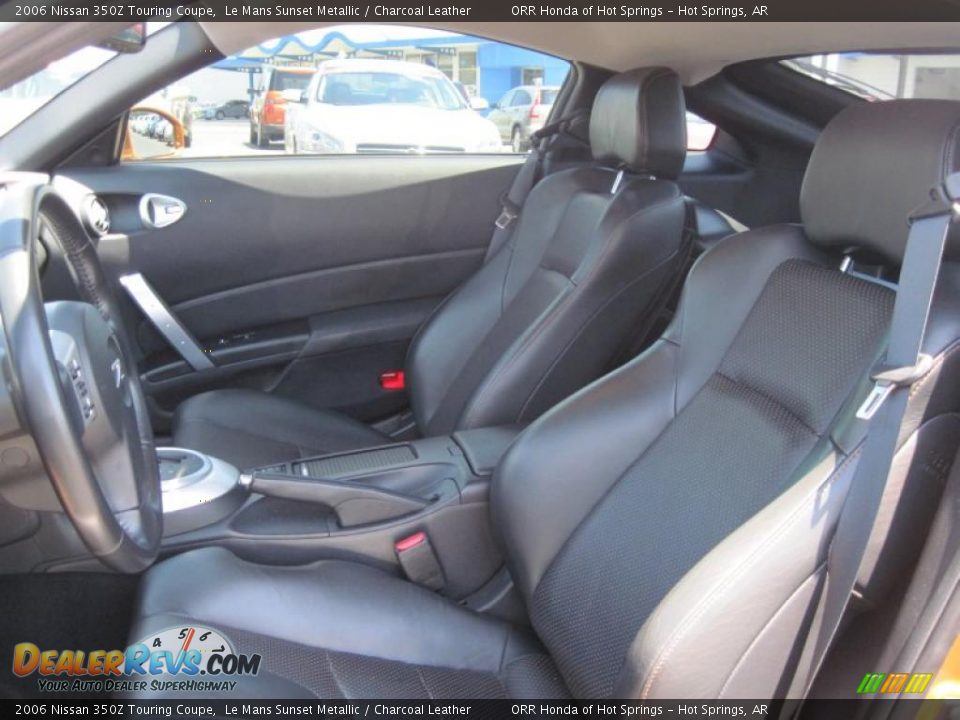 Charcoal Leather Interior - 2006 Nissan 350Z Touring Coupe Photo #11