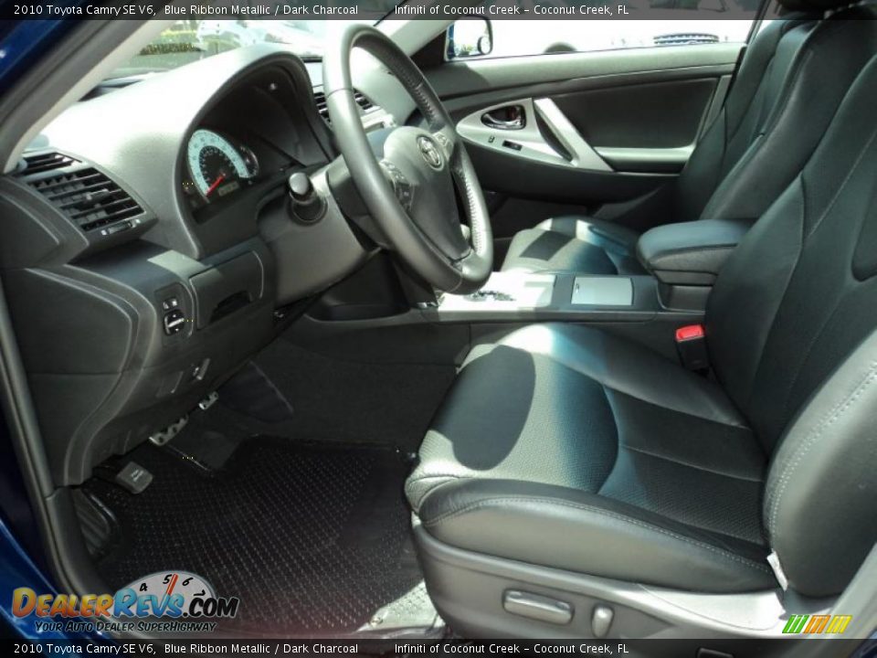 Dark Charcoal Interior 2010 Toyota Camry Se V6 Photo 17
