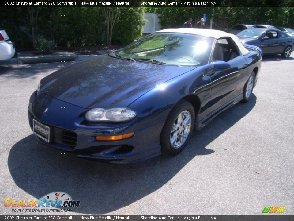 2002 Chevrolet Camaro Z28 Convertible Navy Blue Metallic / Neutral Photo #1