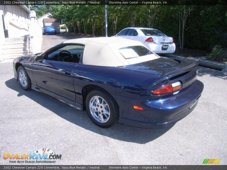 2002 Chevrolet Camaro Z28 Convertible Navy Blue Metallic / Neutral Photo #3