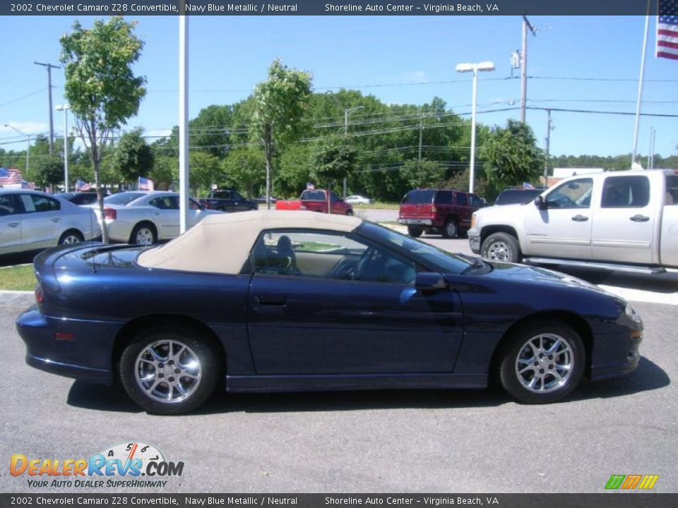 Navy Blue Metallic 2002 Chevrolet Camaro Z28 Convertible Photo #6