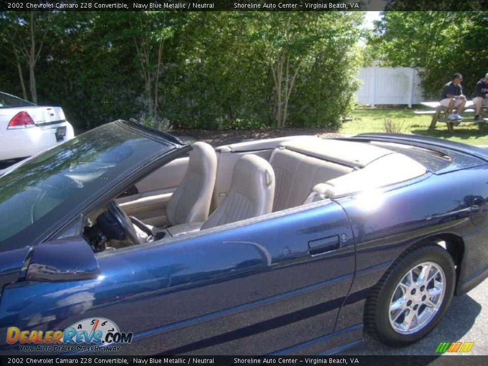 2002 Chevrolet Camaro Z28 Convertible Navy Blue Metallic / Neutral Photo #11