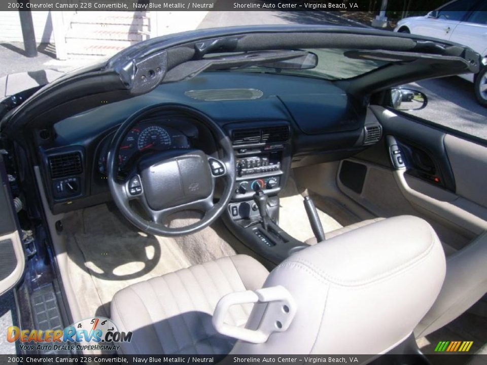 2002 Chevrolet Camaro Z28 Convertible Navy Blue Metallic / Neutral Photo #16
