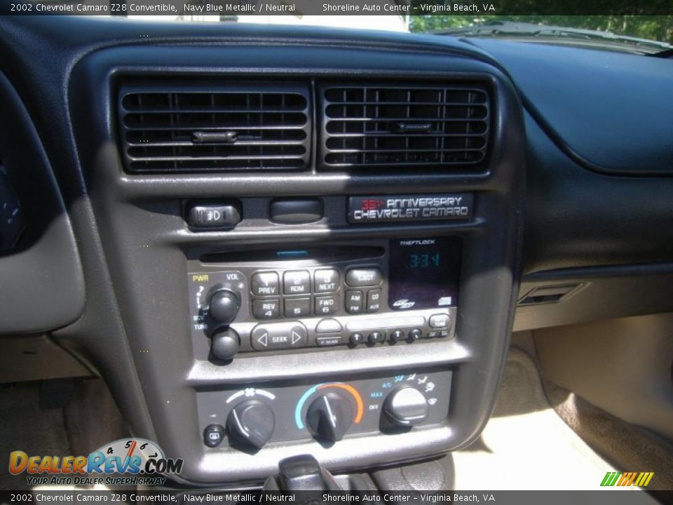 Controls of 2002 Chevrolet Camaro Z28 Convertible Photo #17