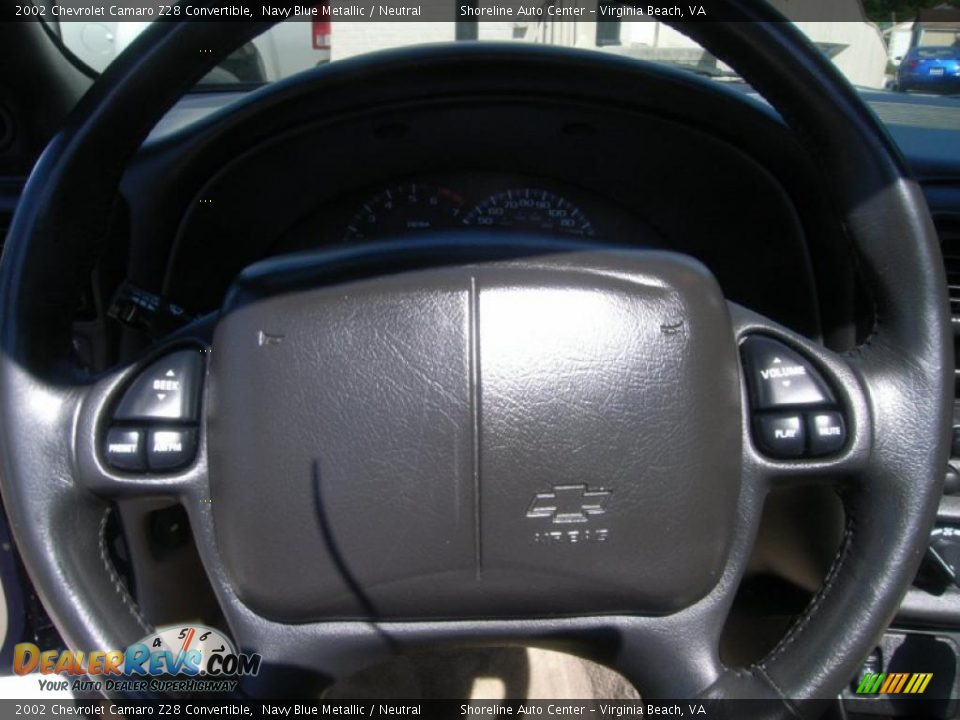 2002 Chevrolet Camaro Z28 Convertible Navy Blue Metallic / Neutral Photo #18