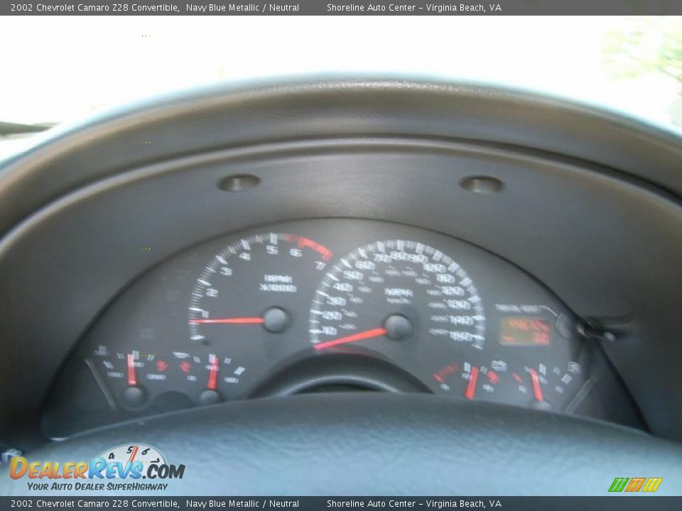2002 Chevrolet Camaro Z28 Convertible Navy Blue Metallic / Neutral Photo #19