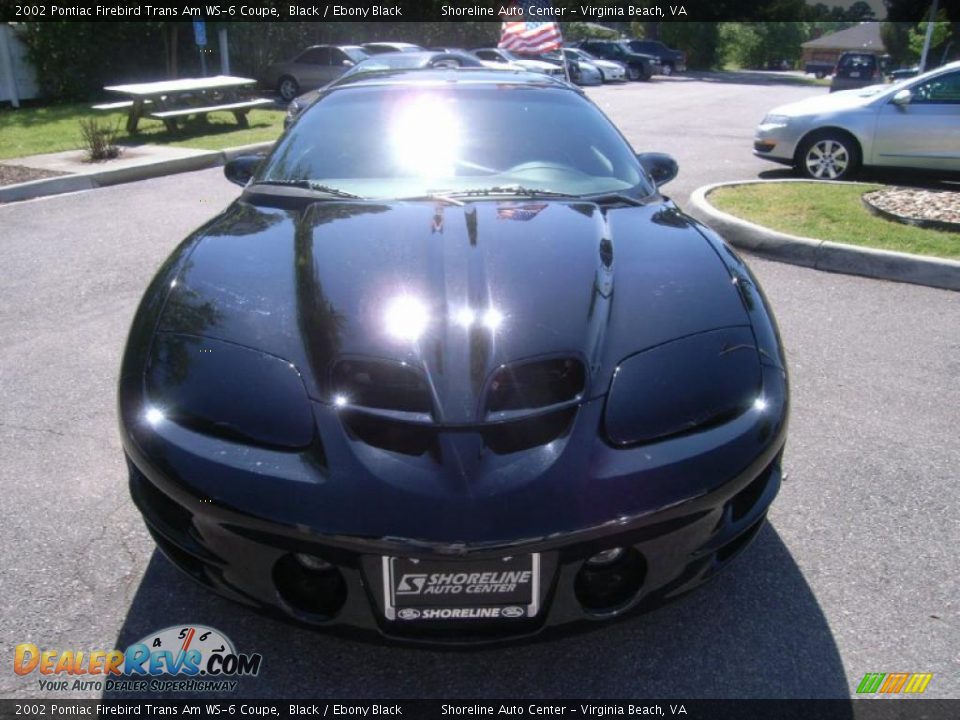 2002 Pontiac Firebird Trans Am WS-6 Coupe Black / Ebony Black Photo #9