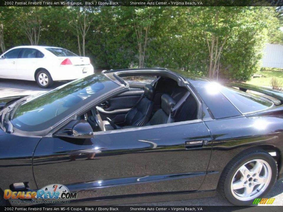 2002 Pontiac Firebird Trans Am WS-6 Coupe Black / Ebony Black Photo #10