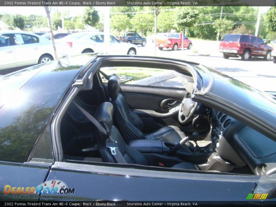 2002 Pontiac Firebird Trans Am WS-6 Coupe Black / Ebony Black Photo #11