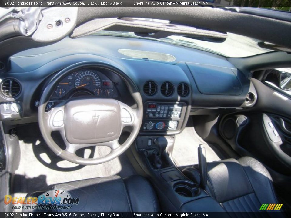 2002 Pontiac Firebird Trans Am WS-6 Coupe Black / Ebony Black Photo #19