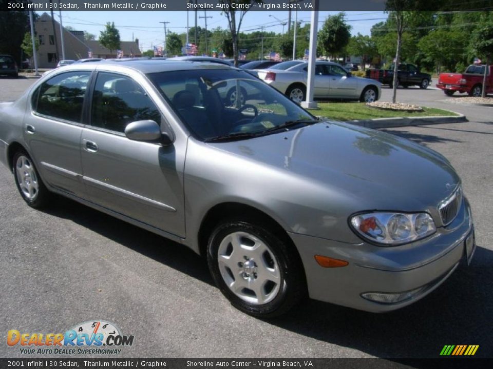 2001 Infiniti I 30 Sedan Titanium Metallic / Graphite Photo #7