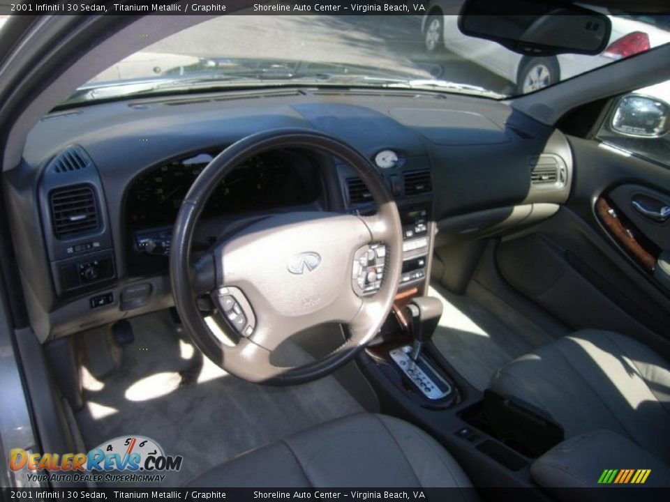 2001 Infiniti I 30 Sedan Titanium Metallic / Graphite Photo #16
