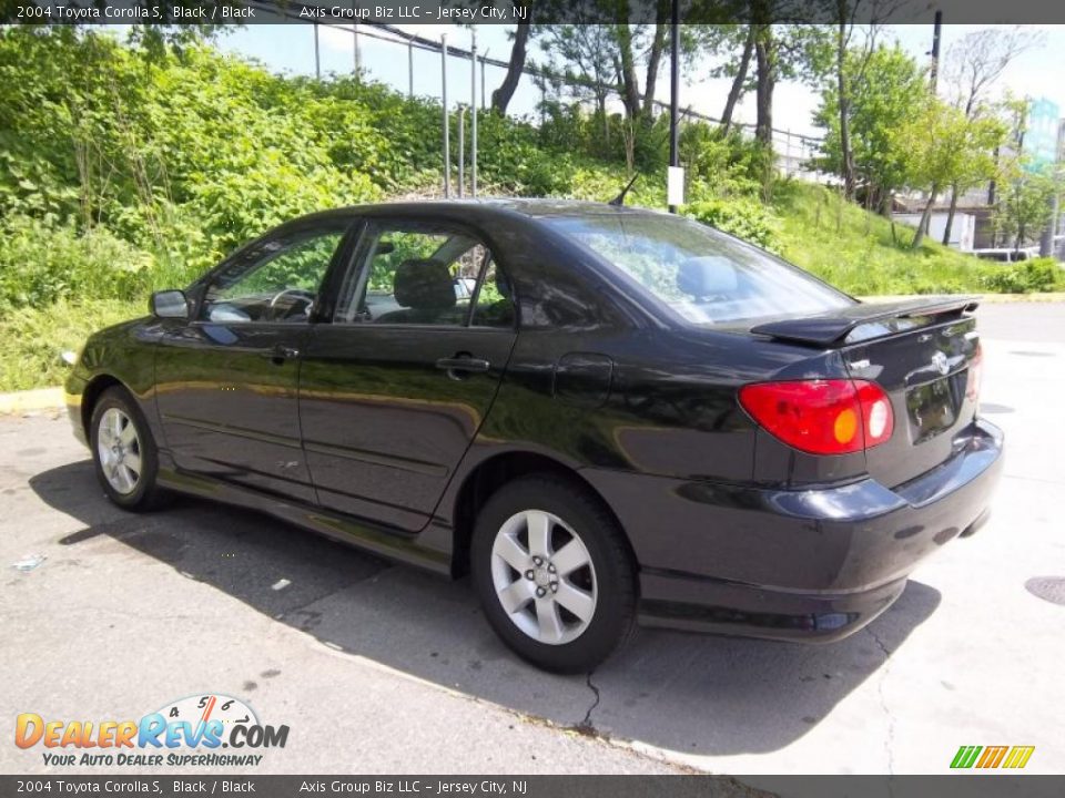 2004 Toyota Corolla S Black / Black Photo #5