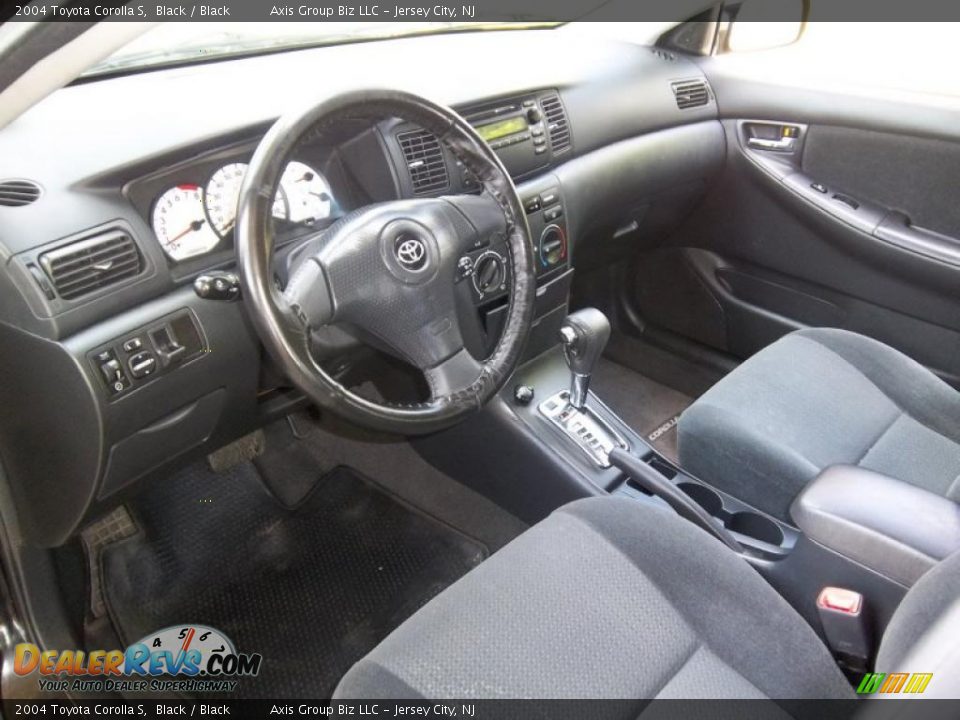 Black Interior - 2004 Toyota Corolla S Photo #7