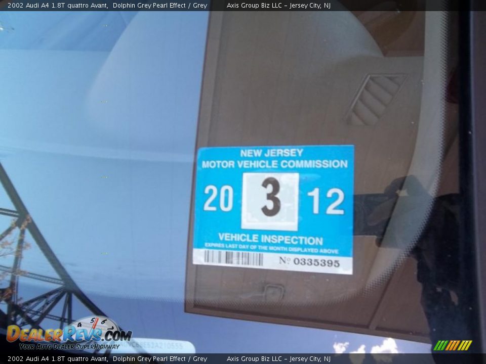 2002 Audi A4 1.8T quattro Avant Dolphin Grey Pearl Effect / Grey Photo #23